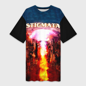 Платье-футболка 3D с принтом Stigmata альбом в Кировске,  |  | stigmata | артём лоцких | группа | музыка | песни | рок | рок группа | стигмата | стигматы
