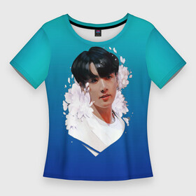 Женская футболка 3D Slim с принтом Чонгук(BTS) в Кировске,  |  | army | bangtan | bangtanboys | bts | jk | jungkook | kpop | бантан бойс | бантаны | бтс | гукки | золотой макнэ | чонгук