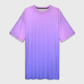 Платье-футболка 3D с принтом PINK PURPLE GRADIENT  ГРАДИЕНТ РОЗОВО ФИОЛЕТОВЫЙ в Кировске,  |  | базовая | базовый | без дизайна | без лишнего | голубого | градиент | градиенты | малиновый | на каждый день | на лето | розово фиолетовый | розового | розовый | синего | синий | фиолетового