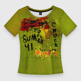Женская футболка 3D Slim с принтом Chuck  Sum 41 в Кировске,  |  | deryck whibley | sum 41 | группа | дерик уибли | музыка | панк | панк рок | песни | рок | рок группа | сам 41 | сам фоти уан | сам фоти уансам | сам41 | сум 41 | сум41