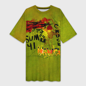 Платье-футболка 3D с принтом Chuck  Sum 41 в Кировске,  |  | deryck whibley | sum 41 | группа | дерик уибли | музыка | панк | панк рок | песни | рок | рок группа | сам 41 | сам фоти уан | сам фоти уансам | сам41 | сум 41 | сум41