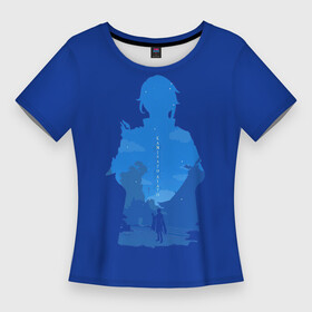 Женская футболка 3D Slim с принтом Камисато Аято на после с светлячками в Кировске,  |  | genshin impact | арт | аято | звезда | звёзды | инадзума | камисато аято | ночь | рисунок | светлячки | светлячок