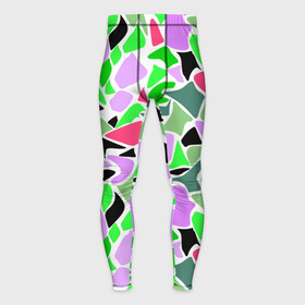 Мужские тайтсы 3D с принтом Abstract pattern green pink spots в Кировске,  |  | abstract pattern | pattern | spots | абстрактный узор | зеленый | пятна | розовый