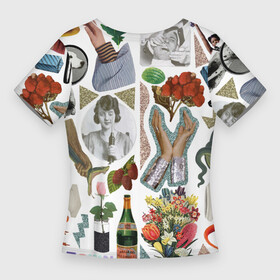 Женская футболка 3D Slim с принтом Underground vanguard pattern  fashion 2088 в Кировске,  |  | bottle | bouquet | dalmatian | girl | hands | leaf | lizard | magnifier | pattern | raspberry | rose | snake | strawberry | underground | vanguard | vase | авангард | андеграунд | букет | бутылка | ваза | девушка | змея | клубника | лист | малина | 