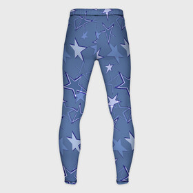 Мужские тайтсы 3D с принтом Gray Blue Star Pattern в Кировске,  |  | Тематика изображения на принте: gray blue | pattern | star | звездный узор | звезды | серый | синий