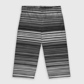 Велосипедки 3D с принтом Black and white thin stripes Тонкие полосы в Кировске,  |  | black and white | stripes | thin stripes | полосатый узор | серый | тонкие полосы | черно белый