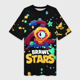 Платье-футболка 3D с принтом Otis Brawl Stars в Кировске,  |  | brawl stars | faraotis | otis | otis brawl stars | бравл старс | отис | отис бравл старс | фараотис