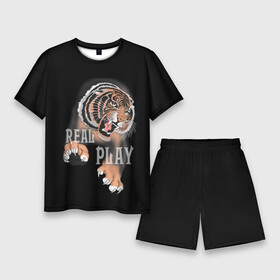 Мужской костюм с шортами 3D с принтом Тигр  Play в Кировске,  |  | дикие звери | звери | крупные кошки | тигр | тигренок