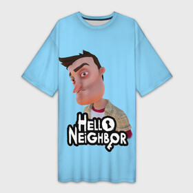 Платье-футболка 3D с принтом Привет сосед: Ник Рот в Кировске,  |  | hello neighbor | видеоигра | игра | ник рот | привет сосед | сосед | теодор питерсон