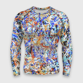 Мужской рашгард 3D с принтом Летний красочный паттерн в Кировске,  |  | color | fashion | impressionism | paint | pattern | splashes | summer | абстракция | брызги | импрессионизм | краска | лето | мода | паттерн | цвет