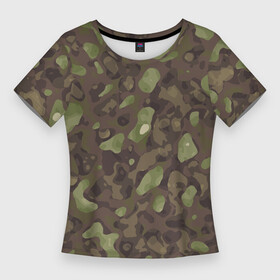 Женская футболка 3D Slim с принтом Камуфляж Multicam в Кировске,  |  | camo | digital | multicam | pattern | war | армейский | армия | боец | военный | воин | защитный | зеленый | камуфляж | коричневый | маскировка | мультикам | охота | паттерн | пейнтбол | пятна | пятнистый | рыбалка
