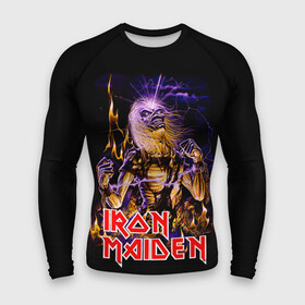 Мужской рашгард 3D с принтом Iron Maiden  рок 80 х в Кировске,  |  | iron maiden | железная дева | металл | рок | хеви металл