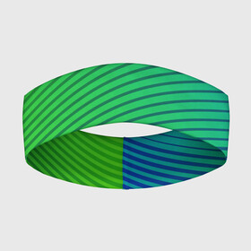 Повязка на голову 3D с принтом Зелено голубой градиент в Кировске,  |  | абстрактные | геометрия | классика | классические | нейтральные | спокойные | узор | узоры