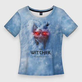 Женская футболка 3D Slim с принтом Ведьмак Метель в Кировске,  |  | ведьмак | ведьмак 4 | геральд | игры | цири