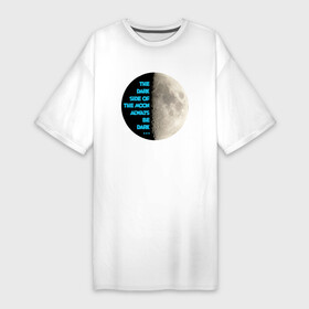 Платье-футболка хлопок с принтом ЗАГАДКА ЛУНЫ в Кировске,  |  | астрология | галактика | загадка | звезды | космос | луна | наука | планета | природа | созвездие | тайна | тайна луны | феномен