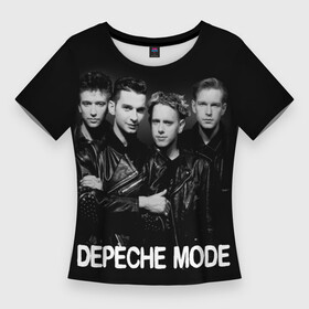 Женская футболка 3D Slim с принтом Depeche Mode  black  white portrait в Кировске,  |  | 80s | 80е | alternative rock | bands | depeche mode | music | pop | synthpop | алан уайлдер | альтернатива | группы | депеш мод | дэйв гаан | мартин гор | мужчины | музыка | музыканты | поп | портрет | синти поп | энди флетчер