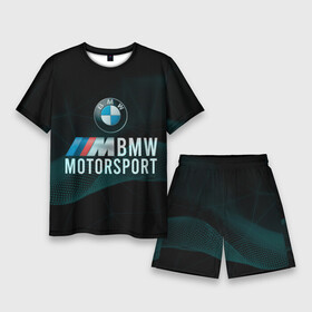 Мужской костюм с шортами 3D с принтом BMW Motosport theam в Кировске,  |  | bmw | bmw motosport | автомобили | бмв | бмв мотоспорт