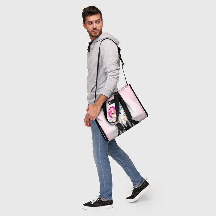 Сумка-шоппер 3D ReZero Рем и Рам фото