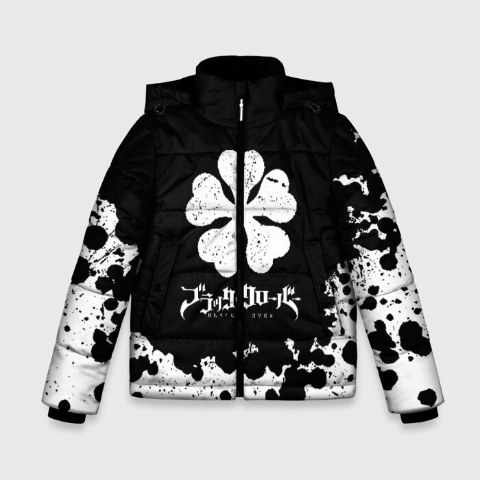 Зимняя куртка для мальчиков 3D ЧЁРНЫЙ КЛЕВЕР фото