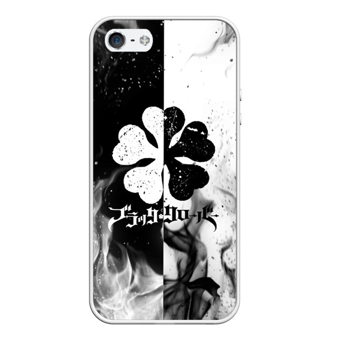 Чехол для iPhone 5/5S матовый ЧЁРНЫЙ КЛЕВЕР фото