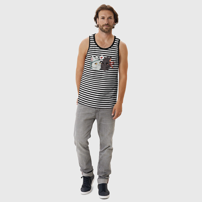 Мужская майка хлопок Кролики Вэй и Лань фото