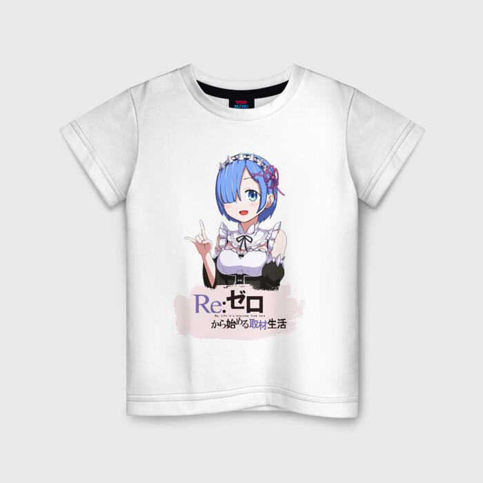 Детская футболка хлопок Rem Re: Zero фото
