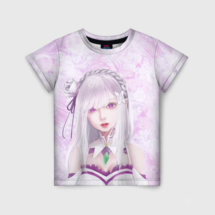 Детская футболка 3D Эмилия фото