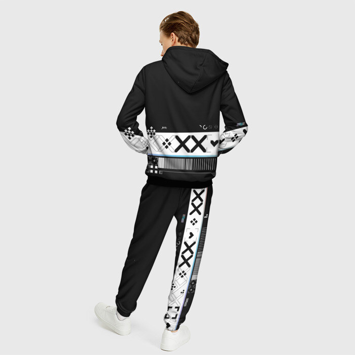 Мужской костюм 3D Printstream Поток информации фото