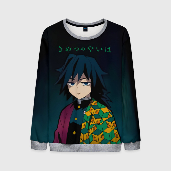 Мужской свитшот 3D Гию Томиока Kimetsu no Yaiba фото