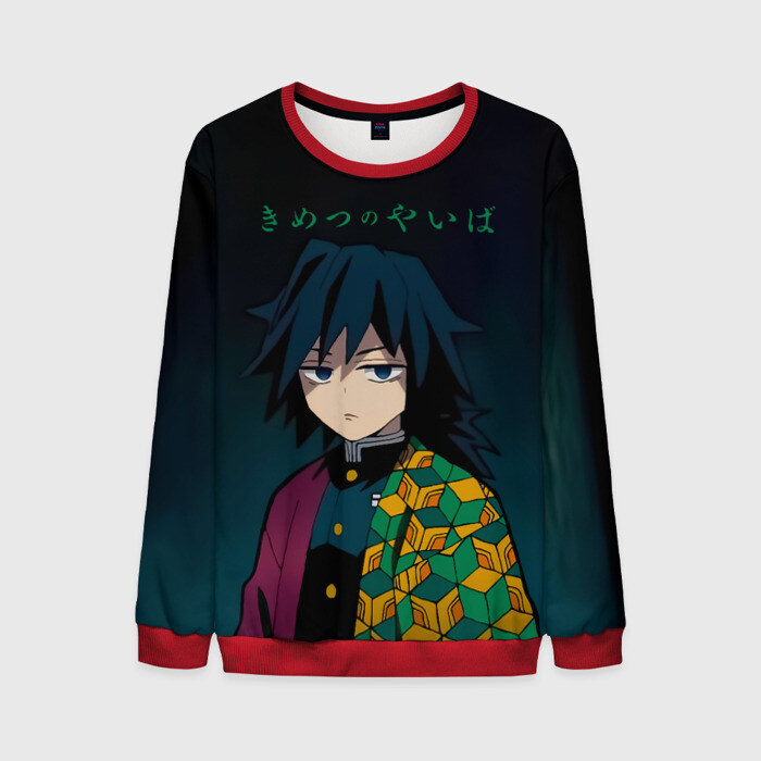 Мужской свитшот 3D Гию Томиока Kimetsu no Yaiba фото