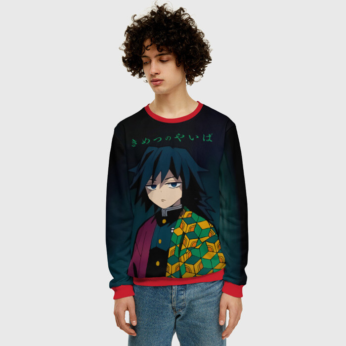 Мужской свитшот 3D Гию Томиока Kimetsu no Yaiba фото