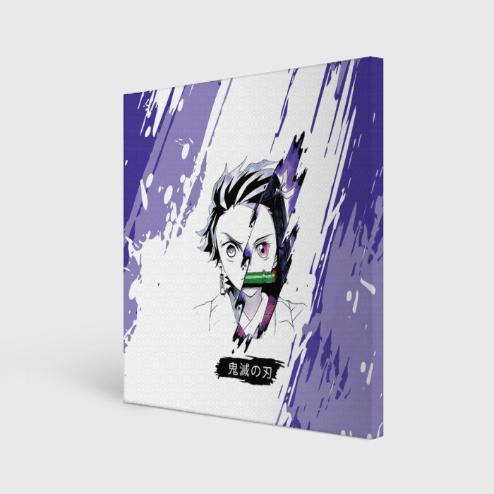 Холст квадратный Танджиро и Незуко Камадо фото