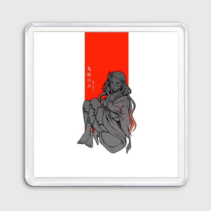 Магнит 55*55 Незуко Камадо Kimetsu no Yaiba фото