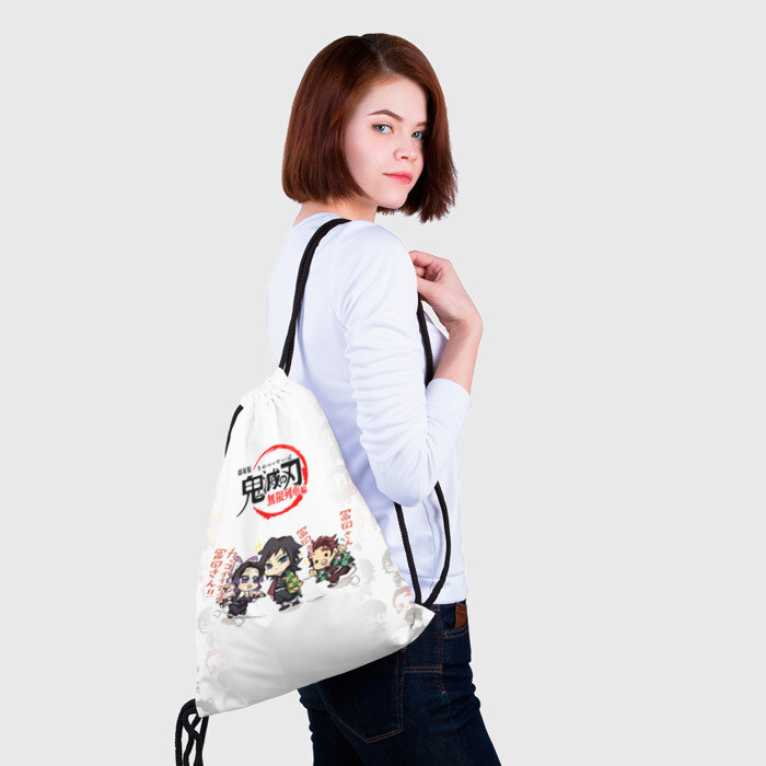 Рюкзак-мешок 3D ПЕРСОНАЖИ Kimetsu no Yaiba фото