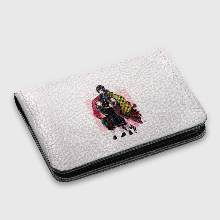 Картхолдер с принтом Гию оберегает Танджиро и Незуко фото