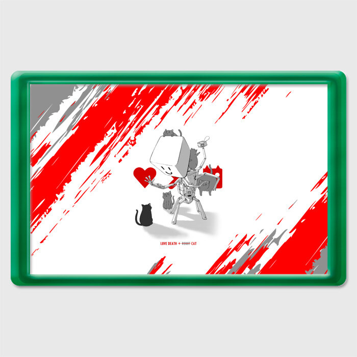 Магнит 45*70 Love, Death and Cats | Любов, смерть и котики (Z) фото