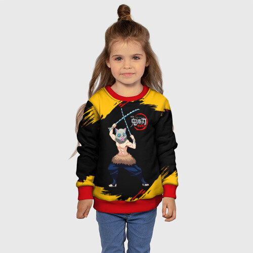 Детский свитшот 3D Иноске Хашибира Kimetsu no Yaiba фото