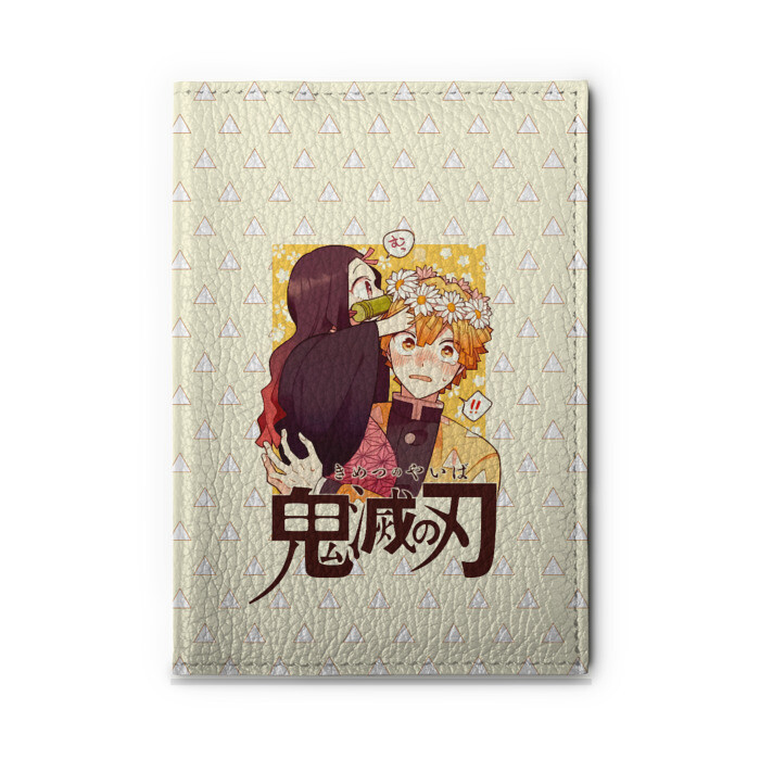 Обложка для автодокументов Незуко и Зеницу Kimetsu no Yai фото