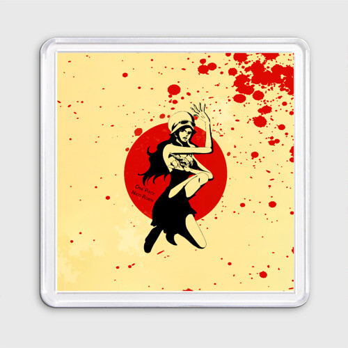 Магнит 55*55 Нико Робин | One Piece фото