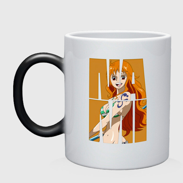 Кружка хамелеон Нами One Piece. Большой куш фото